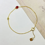 Natural Royal Sapphire Pigeon Blood Ruby Bracelet