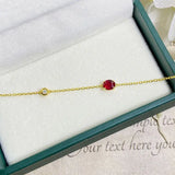 Natural Royal Sapphire Pigeon Blood Ruby Bracelet