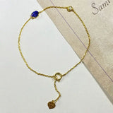 Natural Royal Sapphire Pigeon Blood Ruby Bracelet