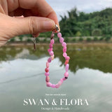 Natural Ruby Bracelet GEM Beads Healing Red Stone Women Jewelry