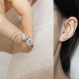 Natural Ruby Earrings S925 Sterling Silver Fine Jewelry