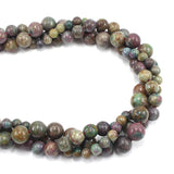 Natural Ruby Fuchia 6 8 10MM Polish Smooth Round Loose Strand Gemstone Beads