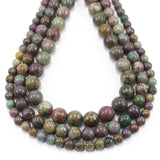Natural Ruby Fuchia 6 8 10MM Polish Smooth Round Loose Strand Gemstone Beads