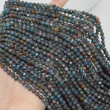 Natural Ruby In Kyanite Faceted Round Beads 3.5mm