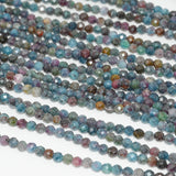 Natural Ruby In Kyanite Faceted Round Beads 3.5mm