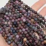 Natural Ruby Sapphire Round Beads 6mm