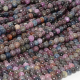 Natural Ruby Sapphire Round Beads 6mm
