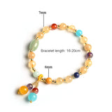 Rutilated Quartz/Amazonite/Agate/Lapis/Amethyst/Jade Bracelet YBR347