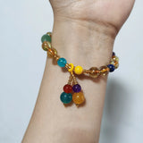 Rutilated Quartz/Amazonite/Agate/Lapis/Amethyst/Jade Bracelet YBR347