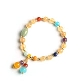 Rutilated Quartz/Amazonite/Agate/Lapis/Amethyst/Jade Bracelet YBR347