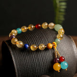 Rutilated Quartz/Amazonite/Agate/Lapis/Amethyst/Jade Bracelet YBR347