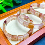 Rutilated Quartz Bangle String Charms Bracalet Men Women Jewelry