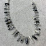 Rutilated Quartz Beads 15'' Sticks Crystal Point Shape Jewelry Making Necklace