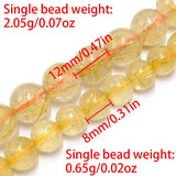 Rutilated Quartz Crystal Bracelet Healing Stone Jewelry DIY Accessory