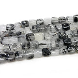 Rutilated Quartz Red Tiger Eye Beads 15'' Faceted Square DIY Loose Beads