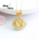 S925 Silver Hetian Jade Ruyi Koi Necklace