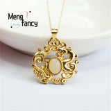 S925 Silver & Hotan Jade Dragon Phoenix Necklace Pendant