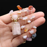 Sakura Agate Perfume Bottle Necklace - Essential Oil Diffuser Pendant