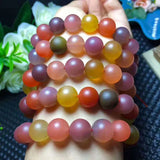 Salt Agate Beaded Bracelet Colorful Crystal Jewelry Gift