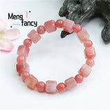 Agate Sugar Round Bead Bracelet Stylish Retro Women Fine Jewelry