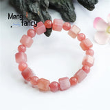 Agate Sugar Round Bead Bracelet Stylish Retro Women Fine Jewelry