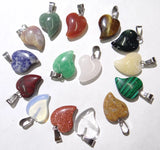 Sandstone Heart Pendant Sodalite Crystal Agates Epidote Pendants