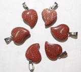 Sandstone Heart Pendant Sodalite Crystal Agates Epidote Pendants