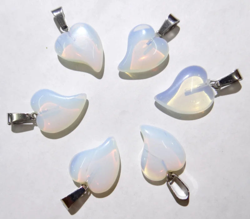 Sandstone Heart Pendant Sodalite Crystal Agates Epidote Pendants