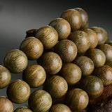 Natural Sandalwood Beaded Rosary Necklace 108 Beads Bracelet
