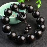 Natural Sandalwood Ebony Beads Bracelet Men Women Jewelry