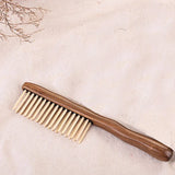 Natural Sandalwood Hair Comb Detangling Wide Tooth Comb