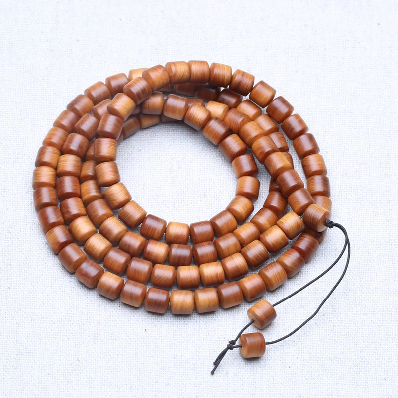 Natural Sandalwood 99 Rosary Beads Bracelet Islam Muslim 8x8mm Beads