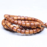 Natural Sandalwood 99 Rosary Beads Bracelet Islam Muslim 8x8mm Beads