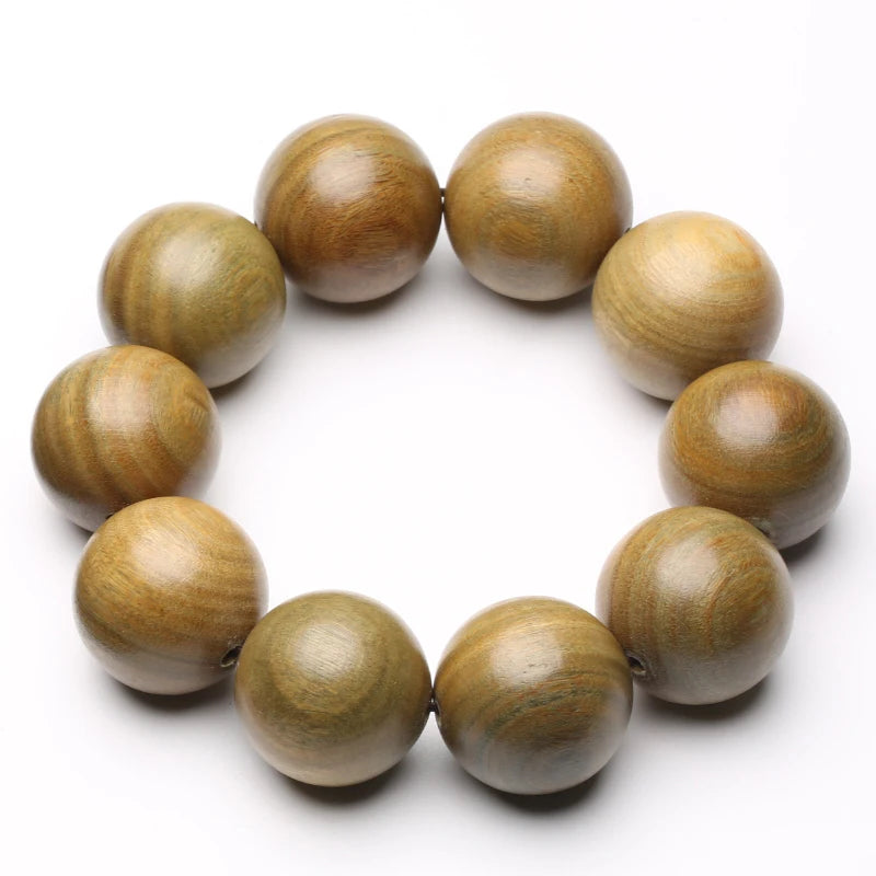 Natural Sandalwood Buddha Prayer Bracelet High Men's Large 29mm