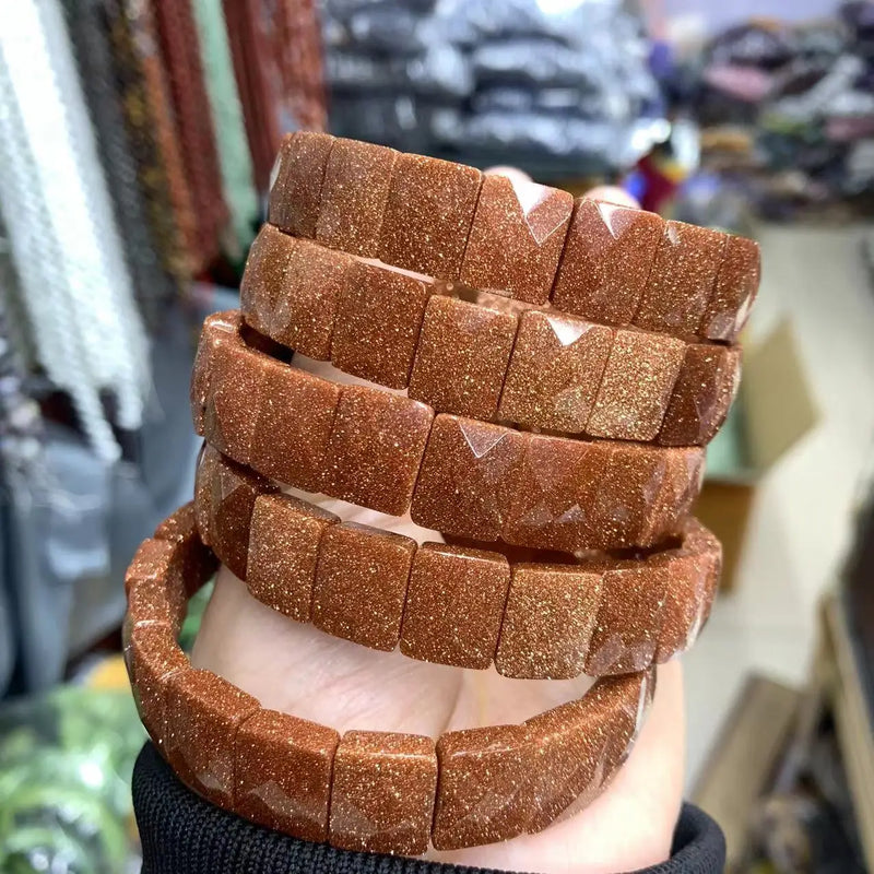Natural Sandstone Bridge Bracelets for Women