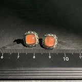 Sanidine Sunstone Earrings S925 Silver Studs Delicate Jewelry Gift