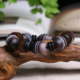 Sardonyx Stone Bracelet for Men Fine Carving Crystal Jewelry