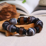 Sardonyx Stone Bracelet for Men Fine Carving Crystal Jewelry