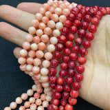 Natural Red Coral Beads for Jewelry Making