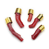 Natural Bamboo Coral Pendant for Jewelry Making Diy