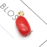 Bamboo Coral Pendant Water Drop Shape Jewelry Making Diy Necklace Bracelet