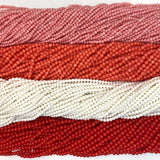 Natural Sea Bamboo Red Coral Beads 2-9mm Round Bead Jewelry Making