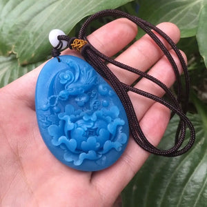 Sea Sky River Stone Phoenix Dance Pendant