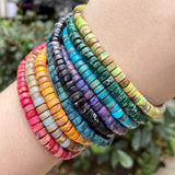 Sea Sediment Stone Beads Cylindrical Loose Beads Jewelry Making 124pcs