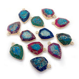 Imperial Stone Shield Shape Stone Pendants for Jewelry Making