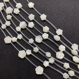 Mother-of-pearl Shell Beads 8-12mm Rose Shape DIY Necklace Bracelet Earrings