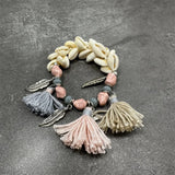 Sea Shell Bracelets for Women Stone Tassel Chain Beads Charm Boho Beach Jewelry