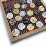 Sea Shell Carved Moon Stars Smiley Face Beads for DIY Necklace