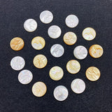 Sea Shell Carved Moon Stars Smiley Face Beads for DIY Necklace