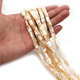 Natural Sea Shell Rectangular Beads for DIY Charm Jewelry